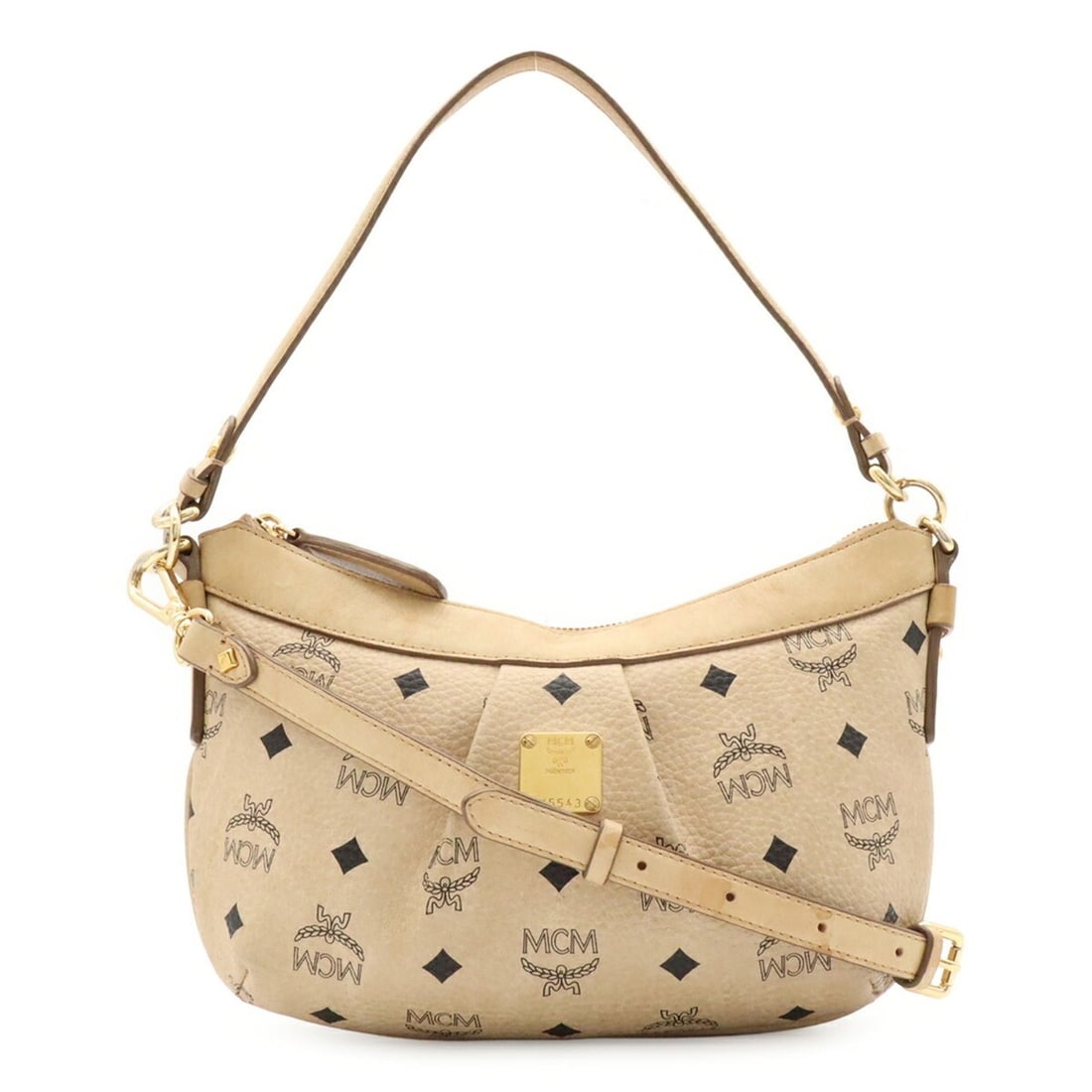 MCM Visetos Glam Shoulder Bag/Handbag, Coated Canvas and Leather, Beige, MWR1SVI27IG001: --- Catalog ---Category: SizeSize (HxWxD): 16cm x 27cm x 5cm / 6.29'' x 10.62'' x 1.96''Category: DesignType: Handbag, Shoulder bagColor: BeigeGender: WomenMaterial: Canvas Category: GeneralMPN: MWR1S
