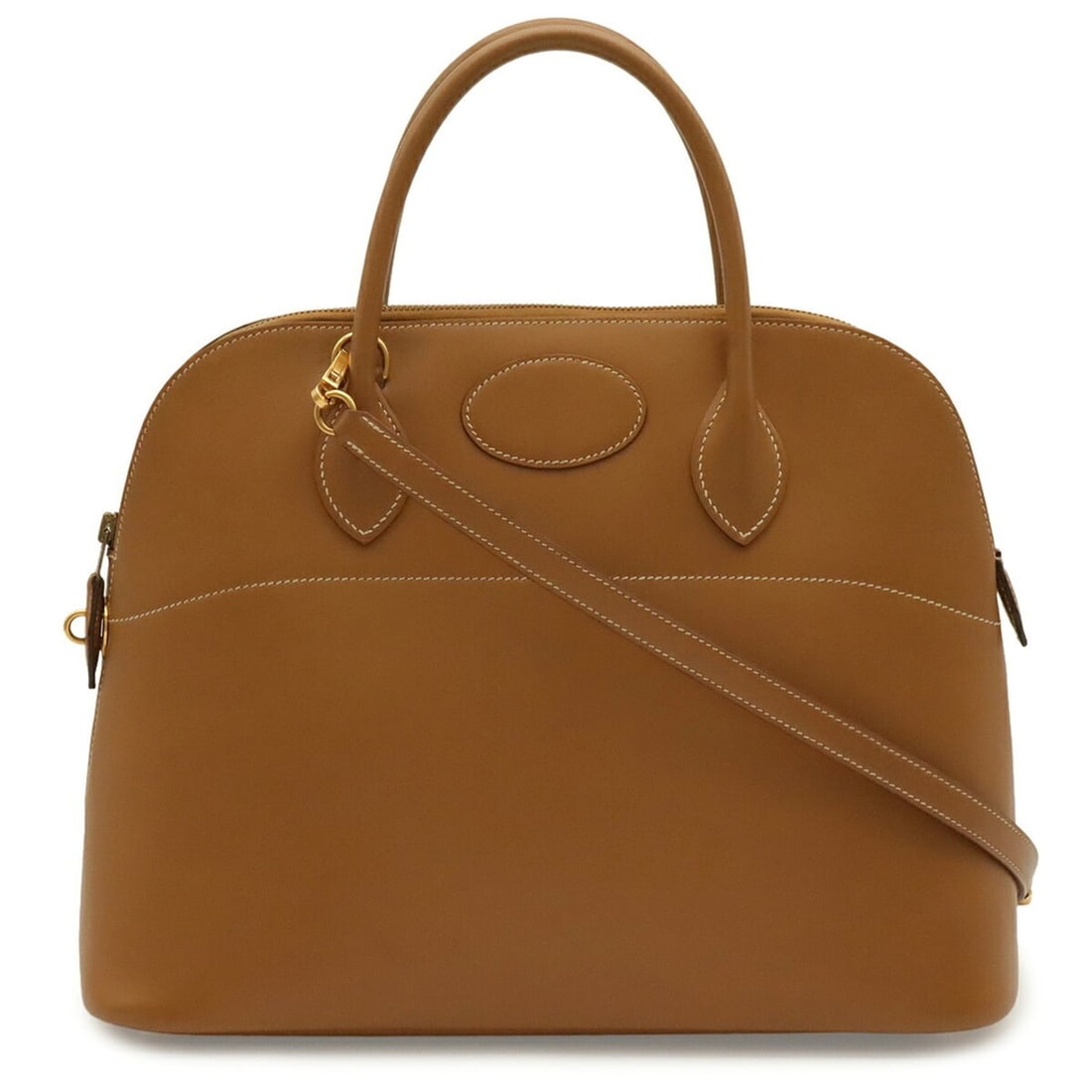 HERMES Bolide 35 Handbag Shoulder Bag Leather Brown ?Y Stamp: --- Catalog ---Category: SizeSize (HxWxD): 27cm x 37cm x 15cm / 10.62'' x 14.56'' x 5.9''Category: DesignType: Handbag, Shoulder bagColor: BrownGender: WomenMaterial: Leather Category: GeneralBrand: H