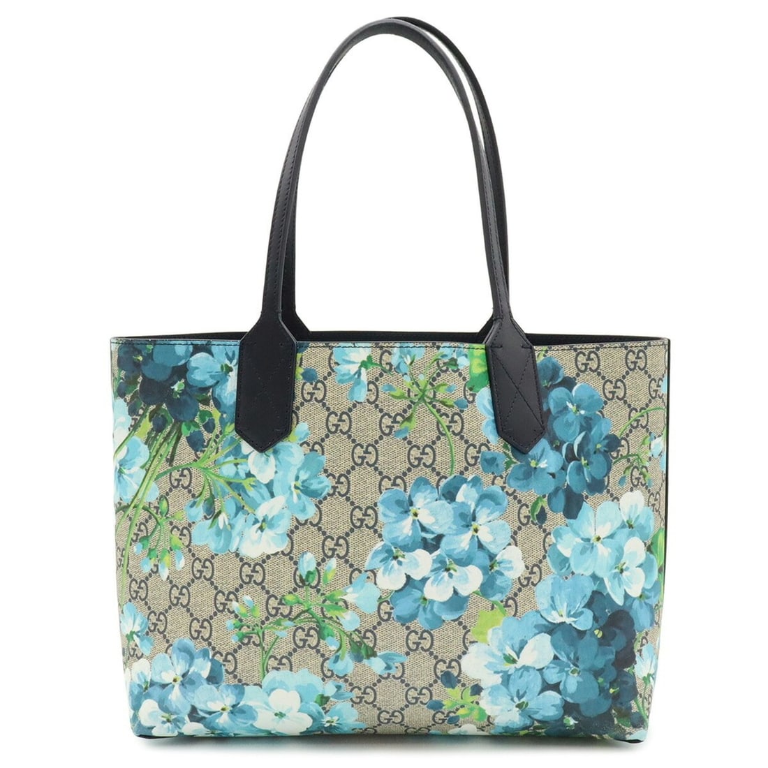 GUCCI GG Blooms Supreme Reversible Tote Bag/Shoulder Bag, Flower Pattern, Beige, Blue Multicolor,: --- Catalog ---Category: SizeSize (HxWxD): 21.5cm x 35cm x 11cm / 8.46'' x 13.77'' x 4.33''Category: DesignType: Shoulder bag, Tote bagColor: Beige, Blue, Multi-color, NavyGender: WomenMaterial: GG Su