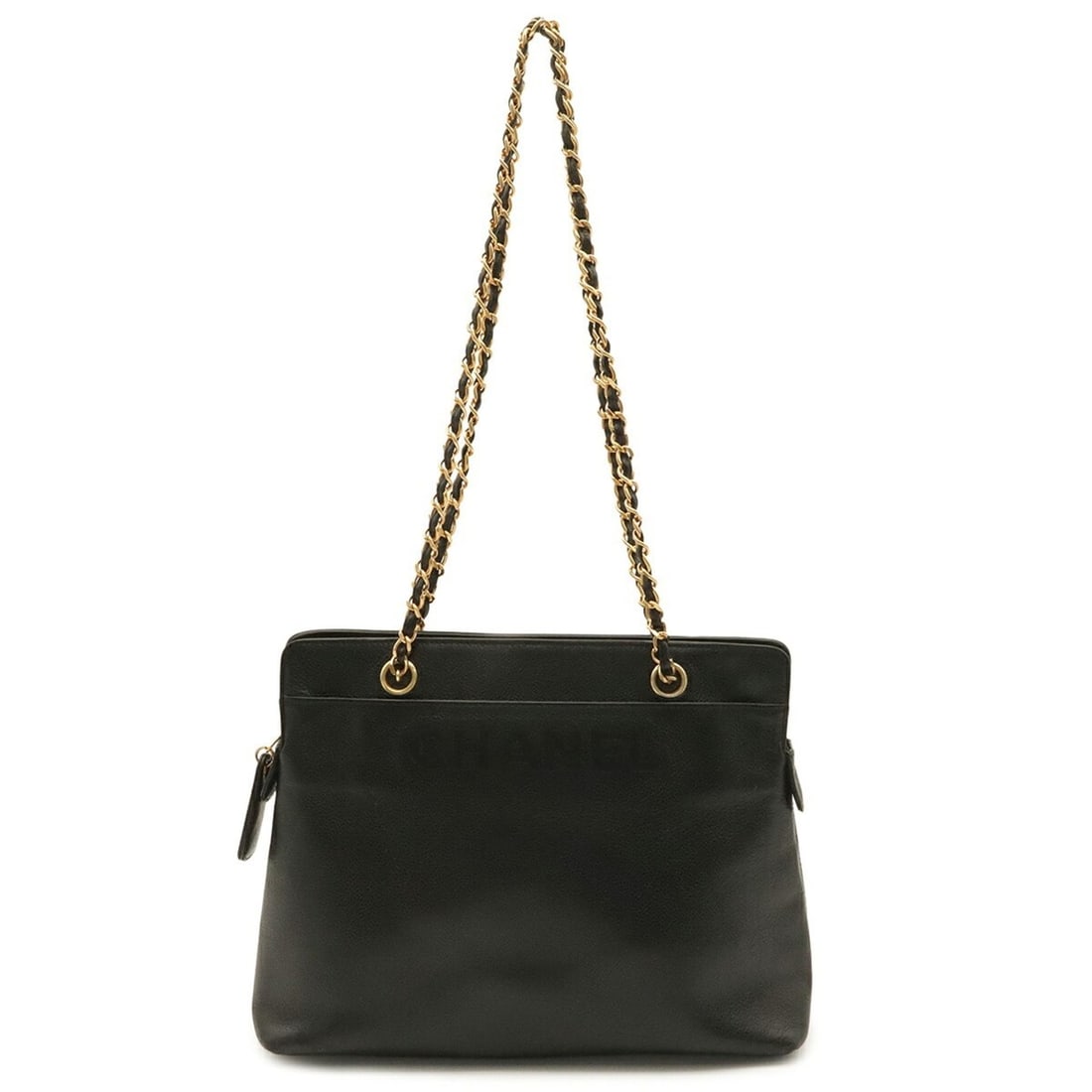 CHANEL Chain Shoulder Bag, Caviar Leather, Black (1 of 11)