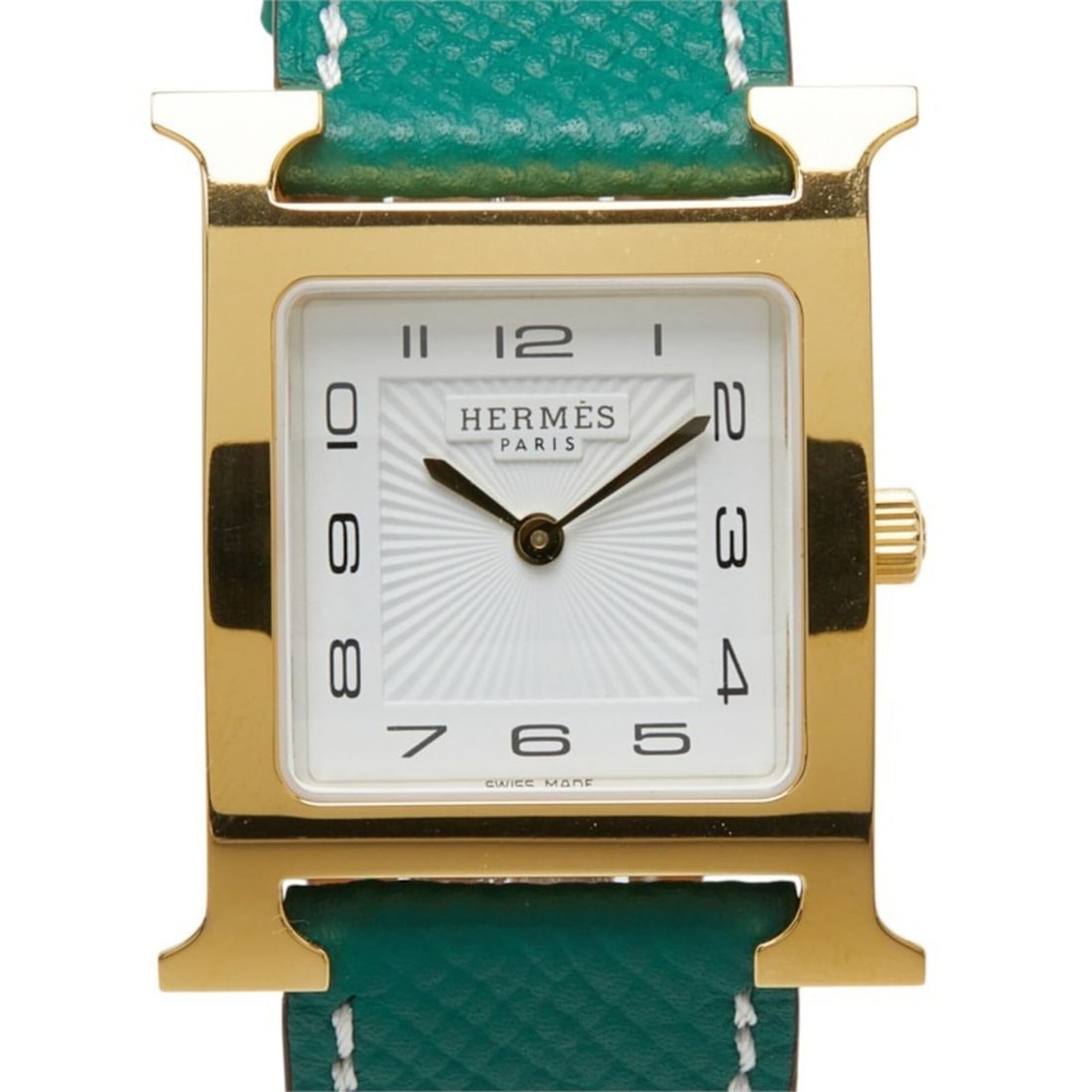 Hermes H-Watch HH1.510 Quartz White Dial Stainless Steel Taurillon Maurice Ladies' Watch HERMES: --- Catalog ---Category: SizeWrist Size: 18cm / 7.08''Case Diameter: 30mm / 1.18''Category: DesignType: WristwatchGender: WomenColor (Dial): WhiteMaterial (Band): LeatherMaterial (Case): Stainless ste