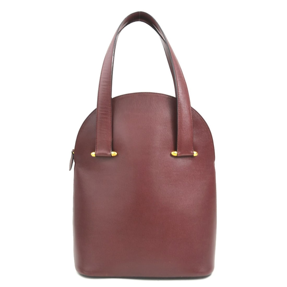 Cartier handbag, leather, burgundy gold, women's, e62207j (1 of 15)