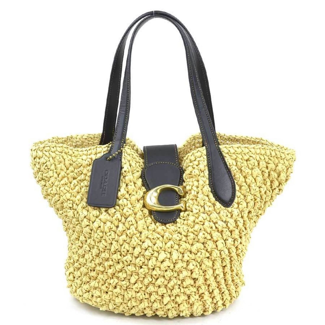 Coach handbag, raffia leather, black/natural, women's, h32382k: --- Catalog ---Category: SizeSize (HxWxD): 24cm x 23.5cm x 13cm / 9.44'' x 9.25'' x 5.11''Category: DesignType: Handbag, PouchColor: BlackGender: WomenMaterial: Raffia , Leather Category: GeneralBrand