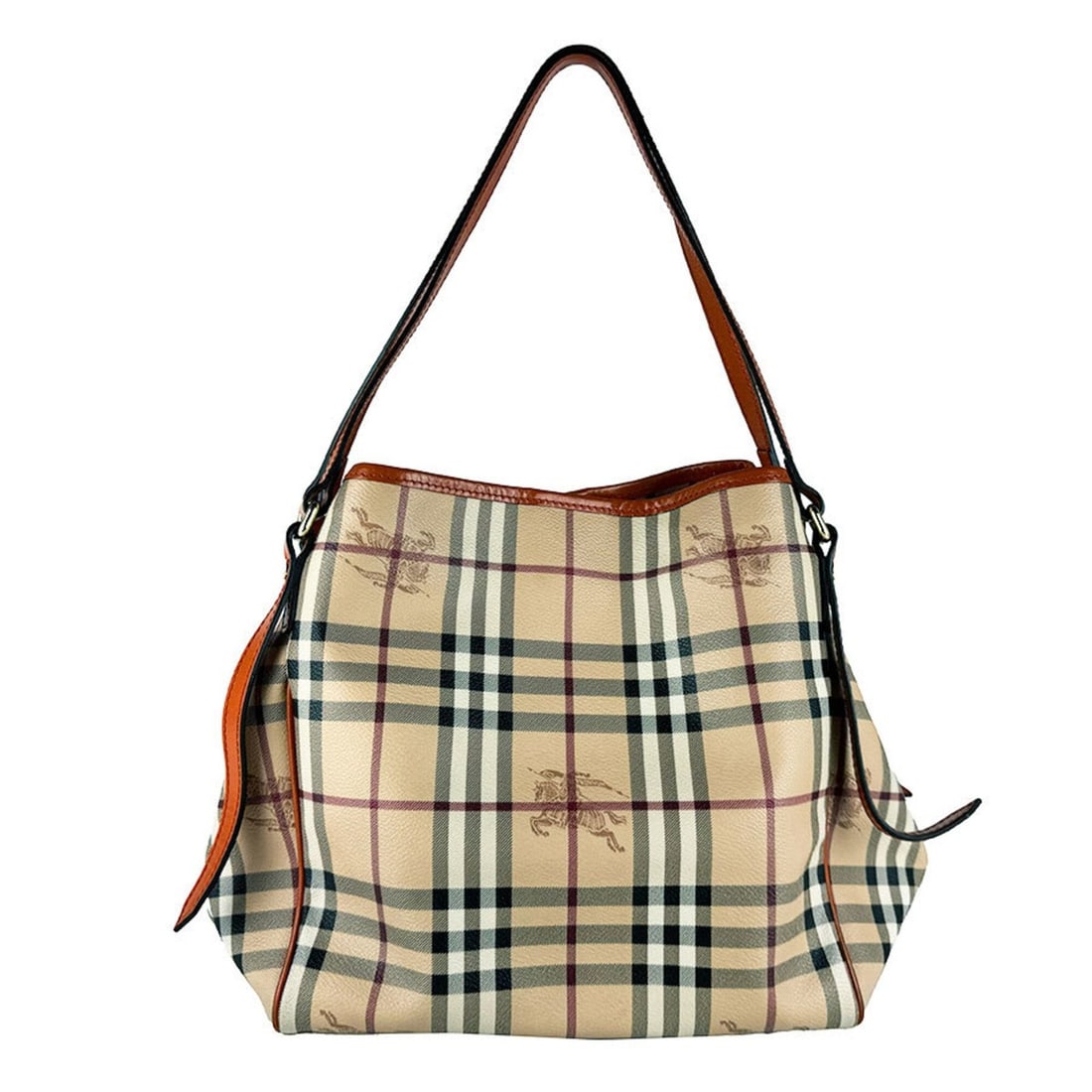 Burberry BURBERRY Shoulder Bag Leather Beige Orange Women's z10934: --- Catalog ---Category: SizeSize (HxWxD): 25cm x 40cm x 17cm / 9.84'' x 15.74'' x 6.69''Category: DesignType: Shoulder bagColor: Beige, OrangeGender: WomenMaterial: PVC , Leather Category: GeneralBra