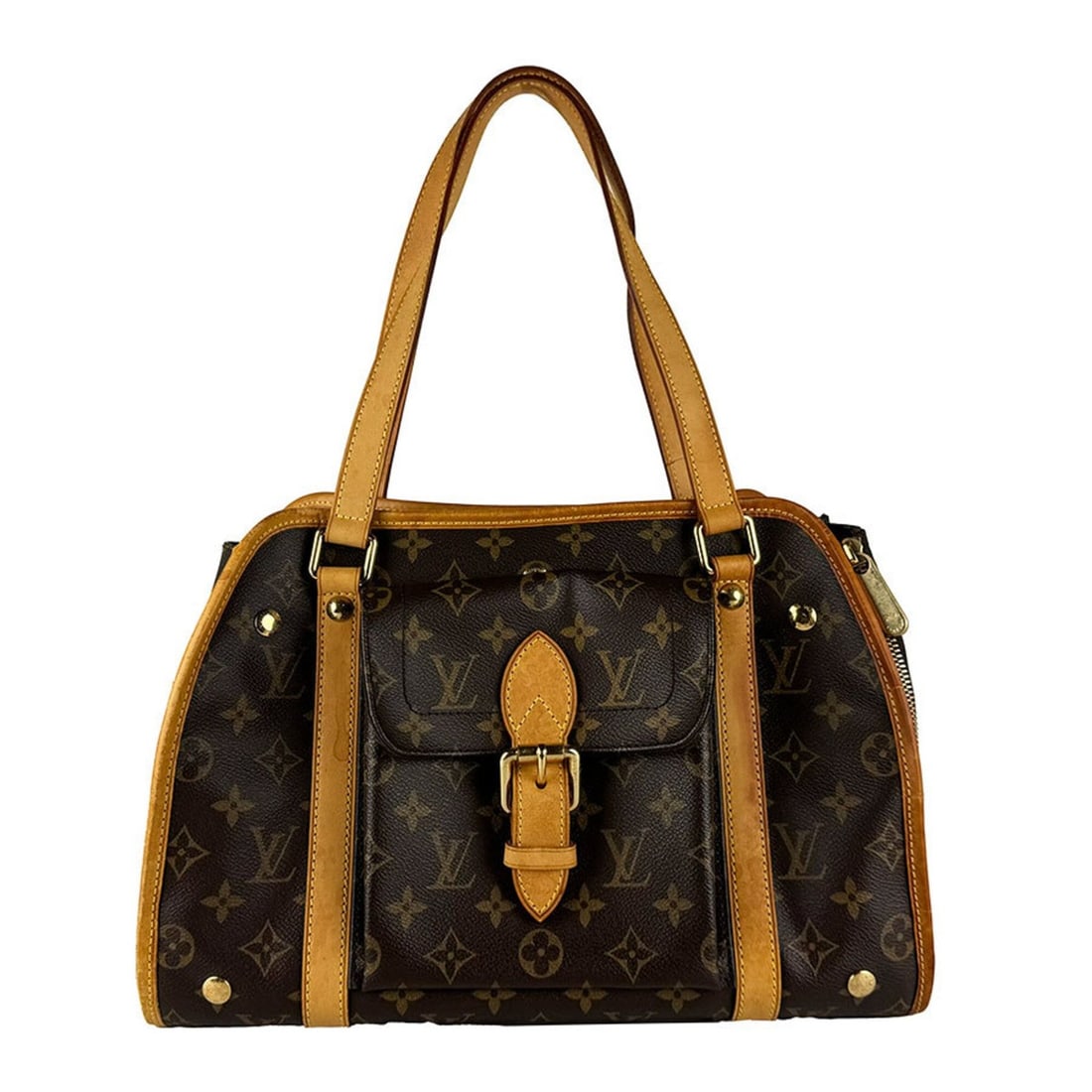 Louis Vuitton LOUIS VUITTON Handbag Pet Bag Carrier Monogram Sac Baxter PM Canvas Brown Women's: --- Catalog ---Category: SizeSize (HxWxD): 23cm x 35cm x 15cm / 9.05'' x 13.77'' x 5.9''Category: DesignType: HandbagColor: Brown, MonogramGender: WomenMaterial: Monogram Category: GeneralMPN: M42027B