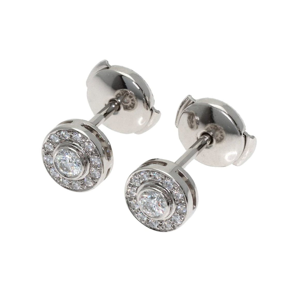Tiffany & Co. Circlet Diamond Earrings, Platinum PT950, Women's.: --- Catalog ---Category: SizeSize (HxWxD): 6.90mm x 6.90mm / 0.27'' x 0.27''Category: DesignType: Stud earringsGender: WomenMaterial: Platinum 950Category: GeneralBrand: Tiffany--- Item List ---Sectio