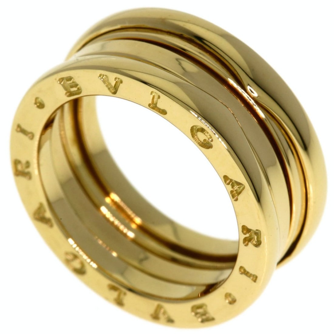BVLGARI B-zero1 2-band ring #51, 18K yellow gold, women's.: --- Catalog ---Category: SizeJP Size: 11US Size: 6Category: DesignType: Band ringGender: WomenMaterial: Yellow gold (18K)Category: GeneralBrand: Bvlgari--- Item List ---Section: ConditionRanking: Rank