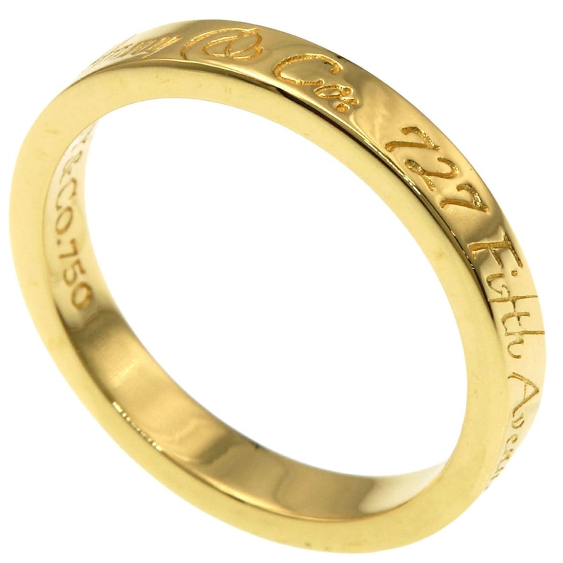 Tiffany & Co. Notes Narrow Ring, 18K Yellow Gold, Women's Ring. (1 of 9)