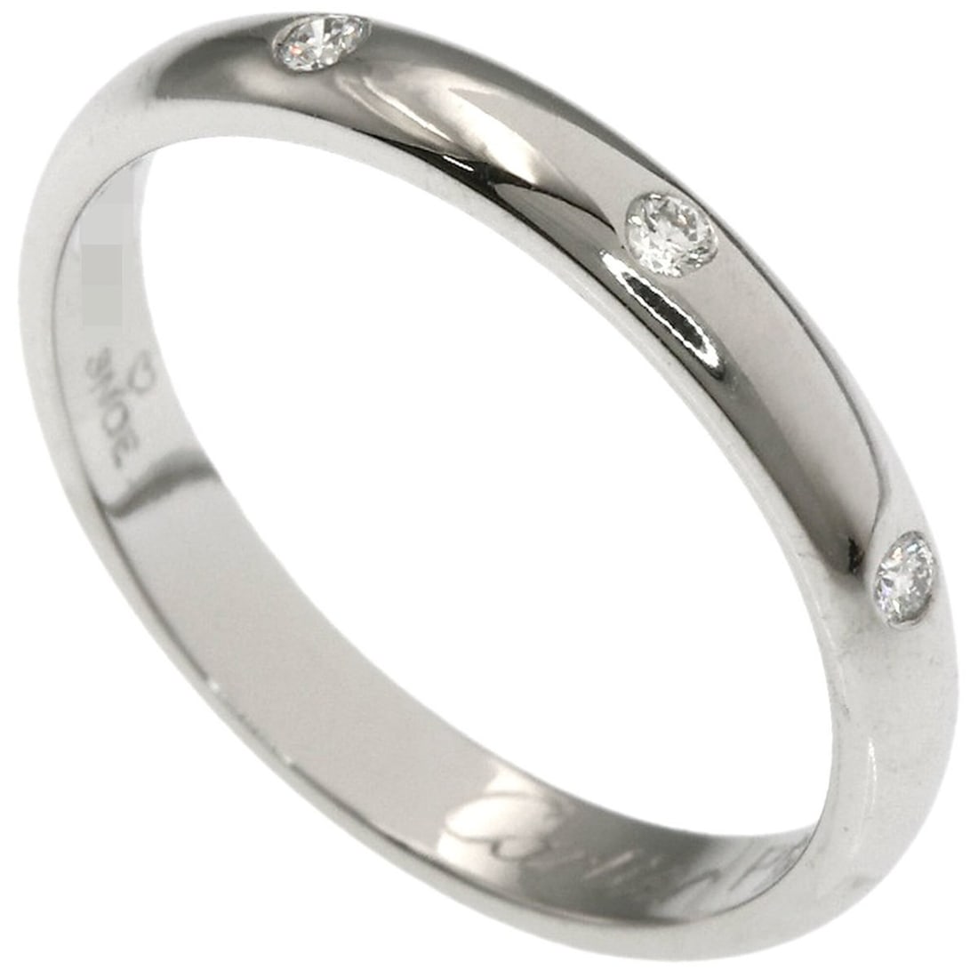 Cartier Wedding 3P Diamond Ring #48 Platinum PT950 Women's CARTIER (1 of 17)