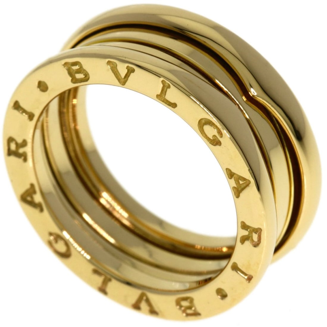 BVLGARI B-zero1 2-band ring #54, 18K yellow gold, women's.: --- Catalog ---Category: SizeJP Size: 14US Size: 7Category: DesignType: Band ringGender: WomenMaterial: Yellow gold (18K)Category: GeneralBrand: Bvlgari--- Item List ---Section: ConditionRanking: Rank
