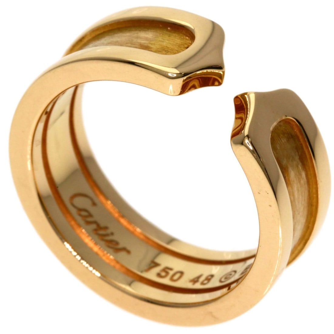 Cartier C2 Ring SM #48 Ring, 18K Pink Gold, Women's, CARTIER: --- Catalog ---Category: SizeJP Size: 8US Size: 4.5Category: DesignType: Band ringGender: WomenMaterial: Pink gold (18K)Category: GeneralBrand: Cartier--- Item List ---Section: ConditionRanking: Rank