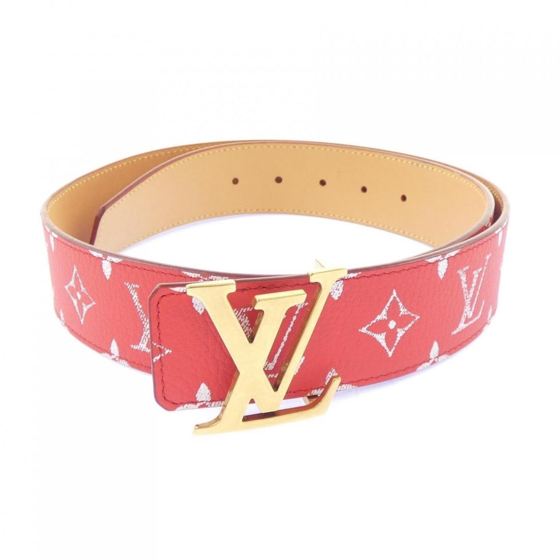 Louis Vuitton LV Initials 40mm Reversible Belt M8457: --- Catalog ---Category: SizeLength: 80cm - 90cm / 31.49'' - 35.43''Category: DesignType: Standard beltColor: Beige, Red colorGender: MenCategory: GeneralMPN: M8457Brand: Louis Vuitton--- Item List