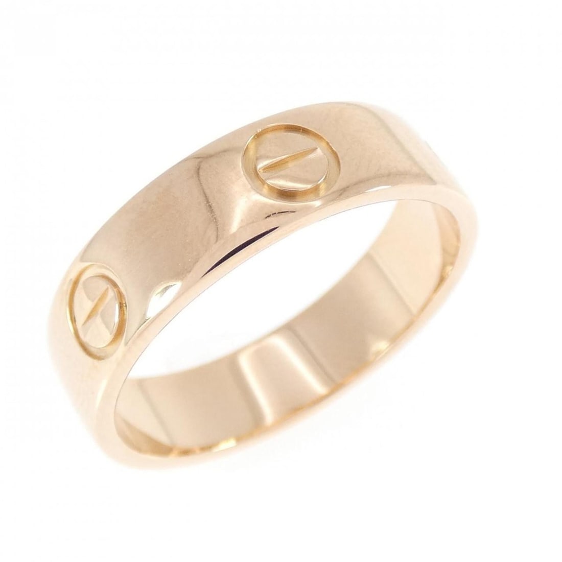 Cartier Love Ring: --- Catalog ---Category: SizeUS Size: 8.5Brand Size: 57Category: DesignType: Band ringGender: WomenMaterial: Pink gold (18K)Category: GeneralMPN: B4084800Brand: Cartier--- Item List ---Section: