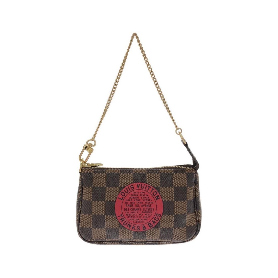 Louis Vuitton Damier (T&B) Mini Pochette Accessoires N58011 Accessory Pouch: --- Catalog ---Category: SizeSize (HxWxD): 9.5cm x 15cm x 3cm / 3.74'' x 5.9'' x 1.18''Category: DesignType: Pochette, PouchColor: BrownGender: WomenMaterial: Coated canvas Category: GeneralMPN: N5801