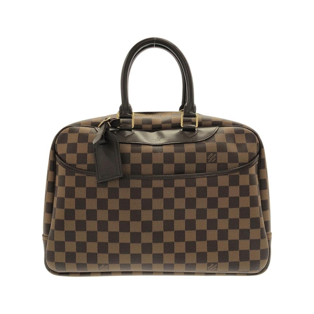 Louis Vuitton Damier Bowling Vanity N47272 Handbag: --- Catalog ---Category: SizeSize (HxWxD): 26.5cm x 35cm x 13cm / 10.43'' x 13.77'' x 5.11''Category: DesignType: HandbagColor: BrownGender: WomenMaterial: Coated canvas Category: GeneralMPN: