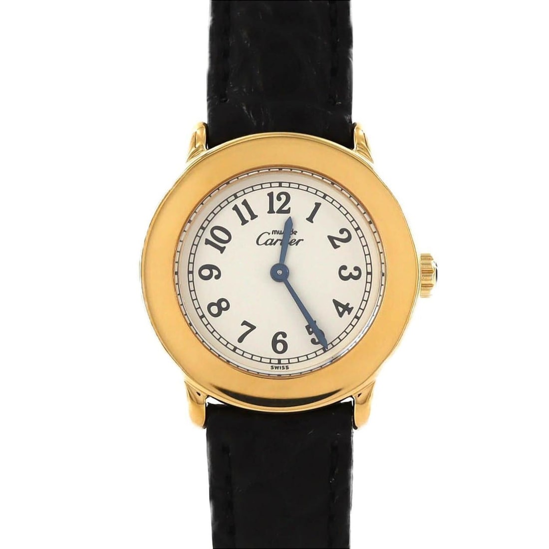 Cartier Mastronde SM GP W1008843 Quartz Watch: --- Catalog ---Category: SizeCase Diameter: 27mm / 1.06''Category: DesignType: WristwatchColor (Dial): SilverMaterial (Case): Gold platedCategory: GeneralMPN: W1008843Brand: CartierCategory:
