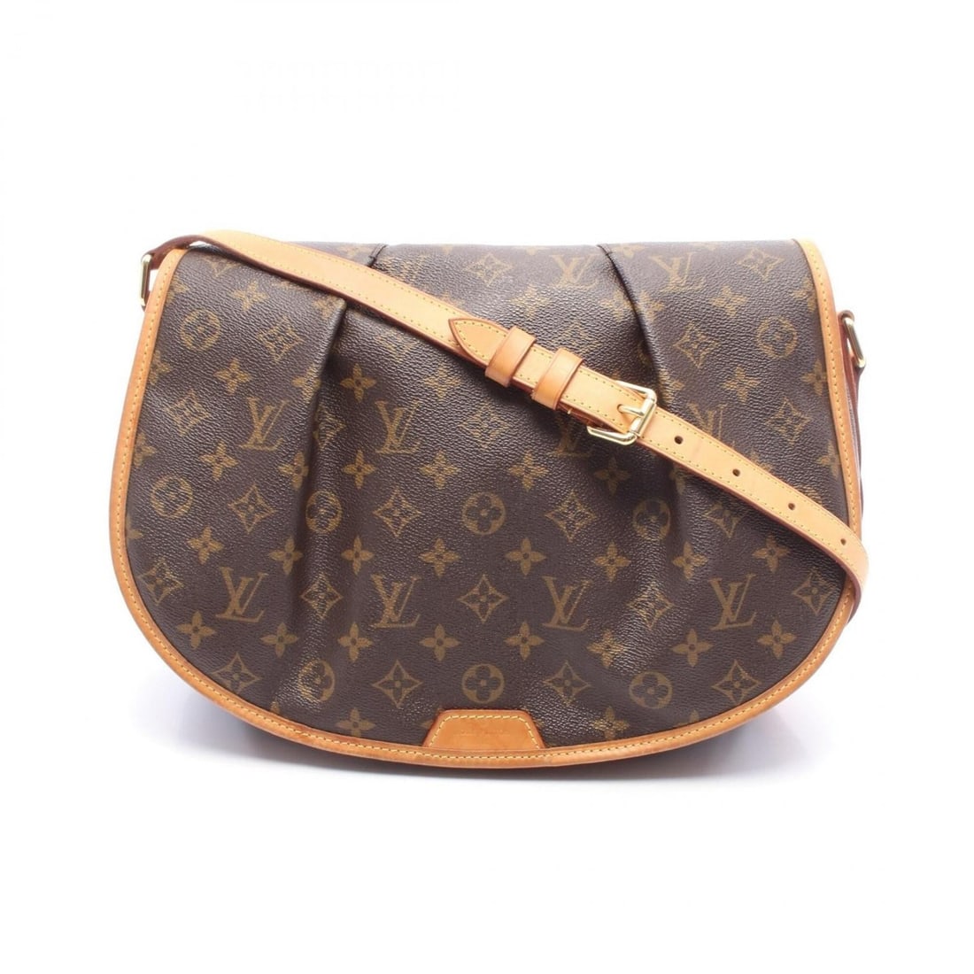 Louis Vuitton Menilmontant MM Monogram Shoulder Bag/Handbag, Coated Canvas and Leather, Women's, (1 of 13)