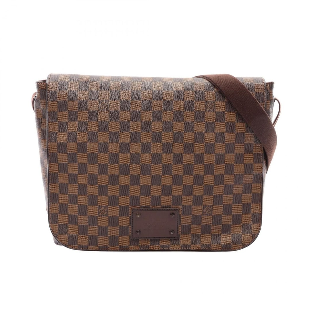 Louis Vuitton Brooklyn GM Damier Ebene Shoulder Bag/Handbag, Coated Canvas Leather, Men's/Women's,: --- Catalog ---Category: SizeSize (HxWxD): 28cm x 35cm x 9cm / 11.02'' x 13.77'' x 3.54''Category: DesignType: Shoulder bagColor: BrownGender: Men,WomenMaterial: Coated canvas , Leather Category: Gene
