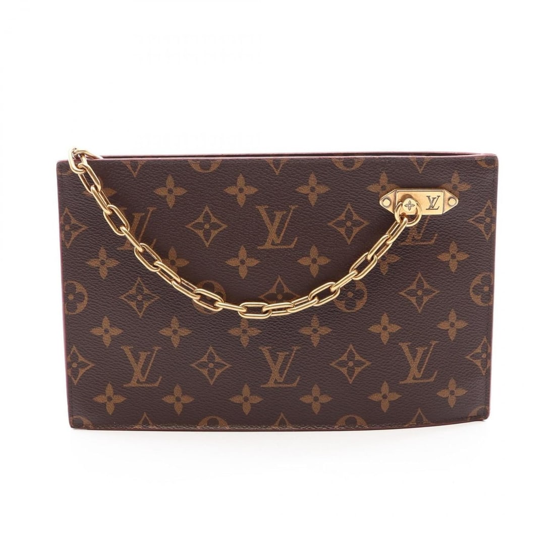 Louis Vuitton LOUIS VUITTON Handbag Clutch Shoulder Bag Second Coated Canvas Leather Monogram Men's (1 of 13)