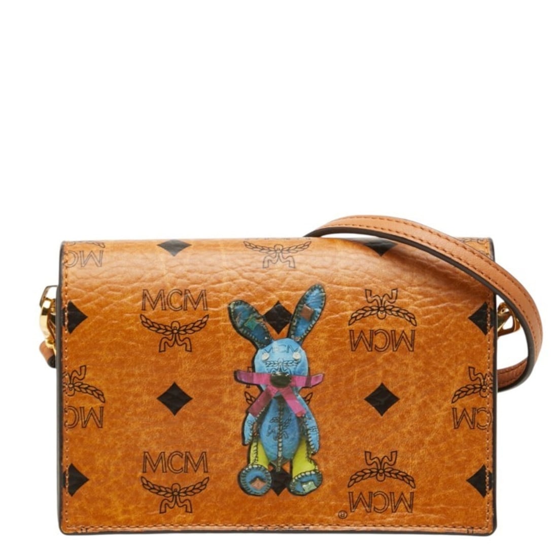 MCM Rabbit Visetos Crossbody Shoulder Bag, Brown Leather, Women's: --- Catalog ---Category: SizeStrap Drop: 63cm / 24.8''Size (HxWxD): 11cm x 16cm x 6.5cm / 4.33'' x 6.29'' x 2.55''Category: DesignType: Shoulder bagColor: BrownGender: WomenClosure: MagnetMaterial: Le
