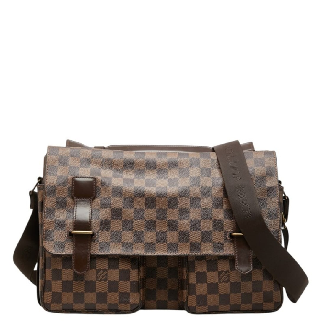 Louis Vuitton Damier Broadway Crossbody Shoulder Bag N42270 Brown Leather Men's LOUIS VUITTON: --- Catalog ---Category: SizeStrap Drop: 55cm / 21.65''Handle Drop: 4.50cm / 1.77''Size (HxWxD): 25cm x 35cm x 12cm / 9.84'' x 13.77'' x 4.72''Category: DesignType: Shoulder bagColor: BrownGender: Men