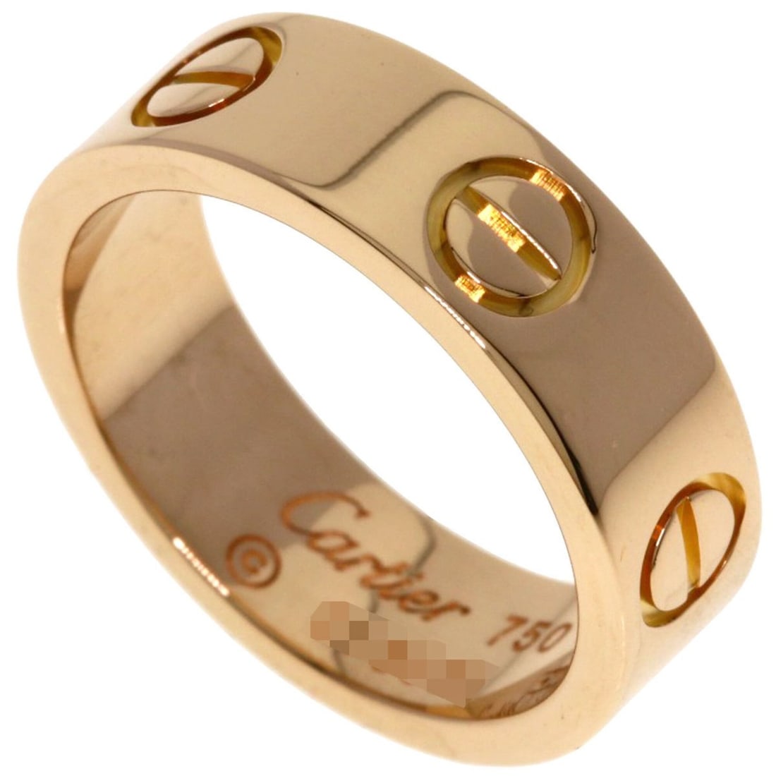 Cartier Love Ring #49, 18K Pink Gold, Women's Ring, CARTIER: --- Catalog ---Category: SizeJP Size: 9US Size: 5Category: DesignType: Band ringGender: WomenMaterial: Pink gold (18K)Category: GeneralBrand: Cartier--- Item List ---Section: ConditionRanking: Rank A 