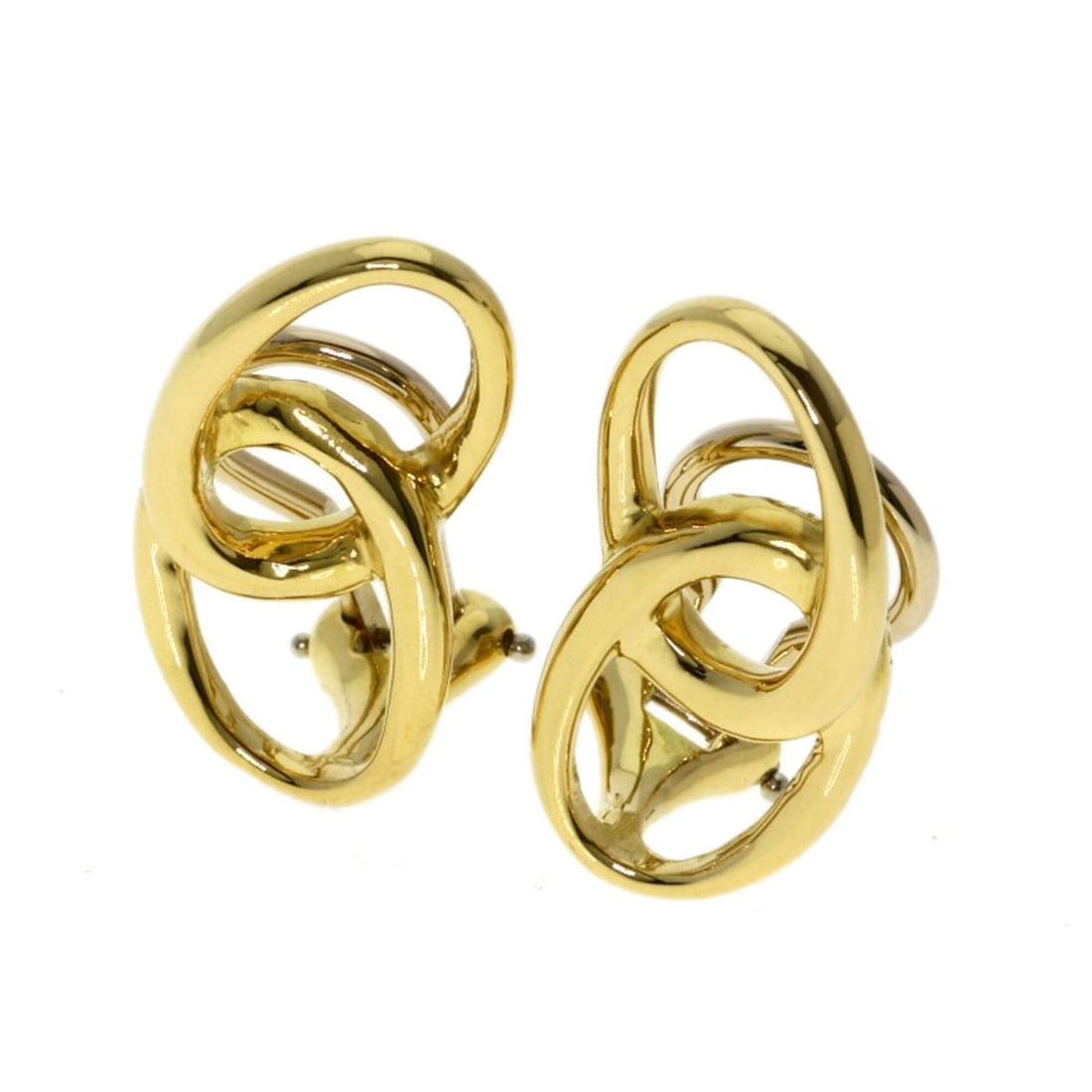 Tiffany & Co. Double Loop Earrings, 18K Yellow Gold, Women's.: --- Catalog ---Category: SizeSize (HxWxD): 20.00mm x 10.00mm / 0.79'' x 0.39''Category: DesignType: Clip earringsGender: WomenMaterial: Yellow gold (18K)Category: GeneralBrand: Tiffany--- Item List --