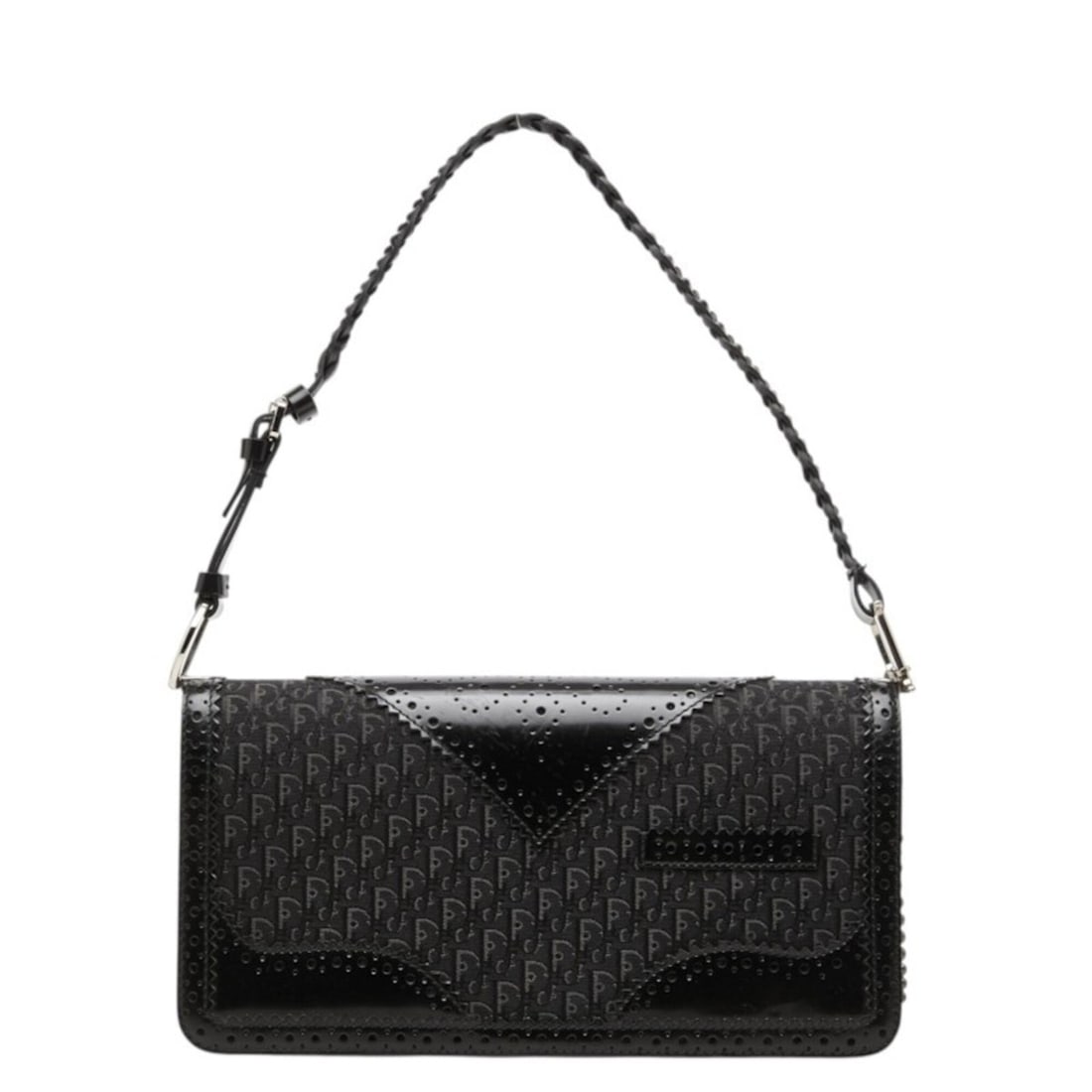 Christian Dior Dior Trotter D'Trick One-Shoulder Bag 05-MA-0024 Black Canvas Leather Women's: --- Catalog ---Category: SizeStrap Drop: 20cm / 7.87''Size (HxWxD): 13cm x 26cm x 5.5cm / 5.11'' x 10.23'' x 2.16''Category: DesignType: Shoulder bagColor: BlackGender: WomenClosure: MagnetMaterial: C
