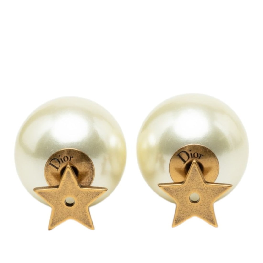 Christian Dior Dior Star Stud Earrings, Gold Plated, Faux Pearl, Women's: --- Catalog ---Category: SizeSize (HxWxD): 9.80mm x 10.20mm / 0.39'' x 0.40''Stone Diameter: 16.00mm / 0.63''Category: DesignType: Stud earringsColor: GoldStone: PearlGender: WomenCategory: GeneralBra