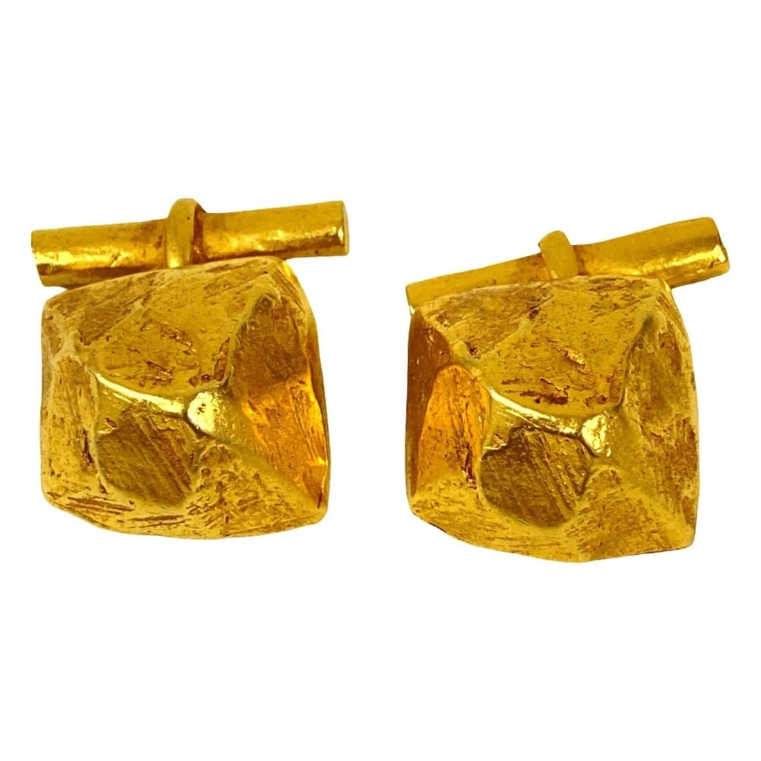 HERMES Vintage Cufflinks, Gold Color, Men's: --- Catalog ---Category: SizeStone Size (HxW): 17.00mm x 13.00mm / 0.67'' x 0.51''Category: DesignType: Stud/buttonColor: GoldGender: MenSeason: VintageCategory: GeneralBrand: Hermes--- Item List ---S