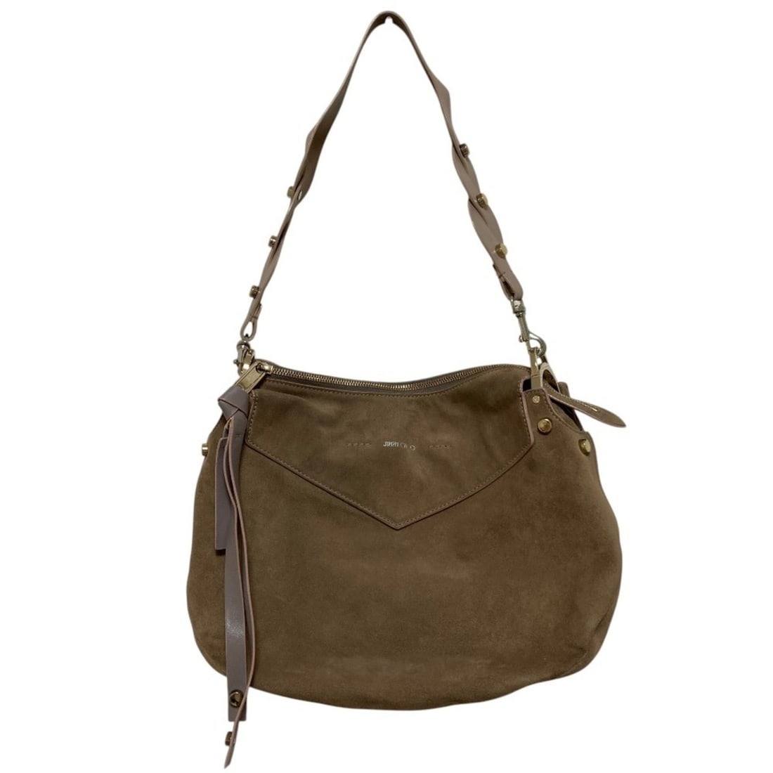 JIMMY CHOO ARTIE Shoulder Bag, Beige, Women's: --- Catalog ---Category: SizeSize (HxWxD): 29cm x 34cm x 10cm / 11.41'' x 13.38'' x 3.93''Category: DesignType: Shoulder bagColor: BeigeGender: WomenCategory: GeneralBrand: Jimmy Choo--- Item List ---