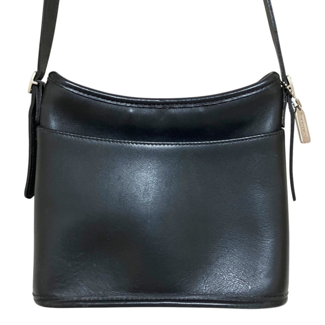 COACH Old Coach Glove Leather Shoulder Bag 9052 Black Women's (1 of 13)