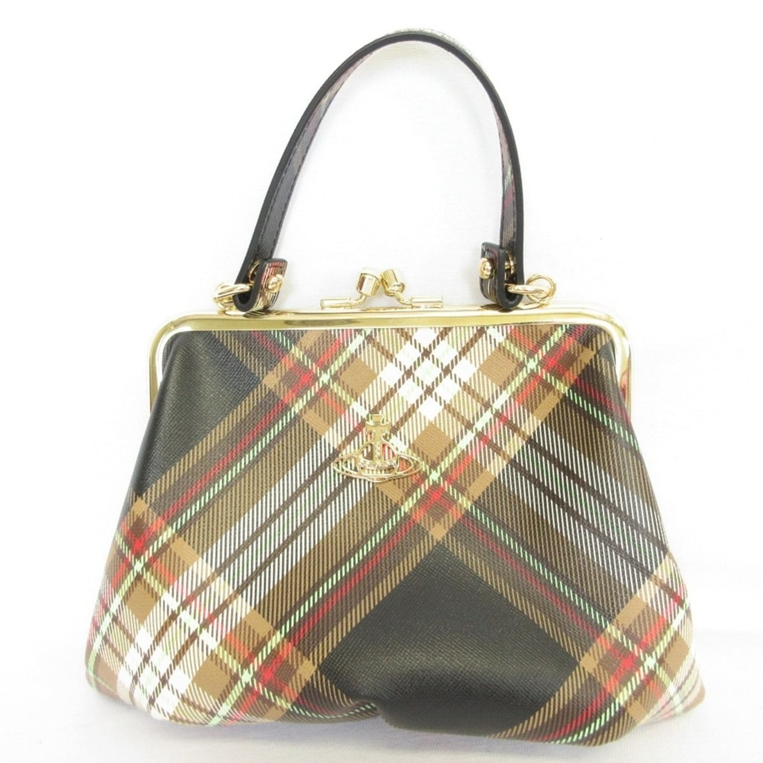 Vivienne Westwood Vegan Tartan Check 3-Way Clasp Shoulder Bag, Multicolor, Women's: --- Catalog ---Category: SizeSize (HxWxD): 15cm x 19cm x 6cm / 5.9'' x 7.48'' x 2.36''Category: DesignType: Shoulder bagColor: Multi-colorGender: WomenCategory: GeneralBrand: Vivienne Westwood--- Item