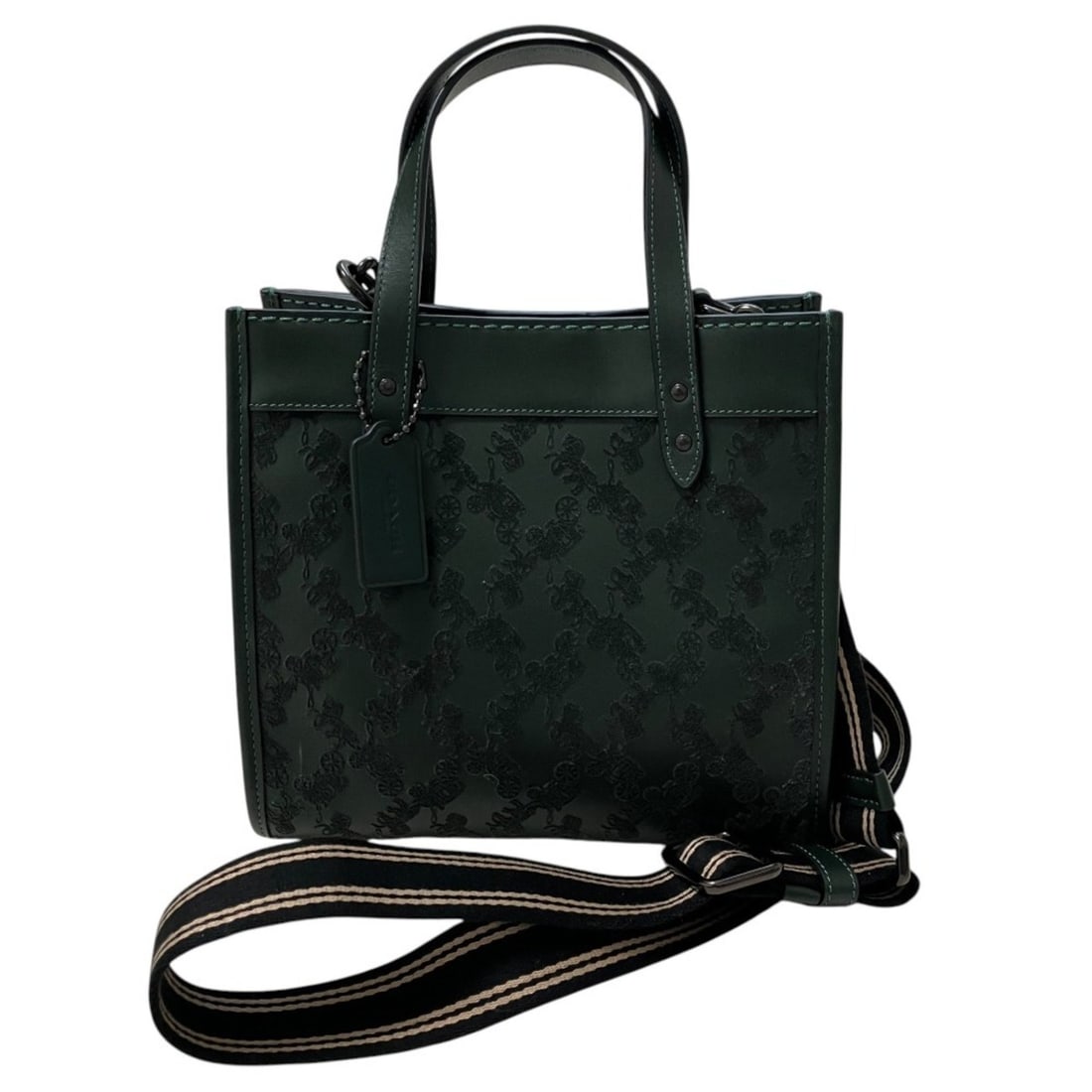 COACH Field Tote 22 Horse and Carriage 2-Way Handbag Shoulder Bag CD750 Black Women's: --- Catalog ---Category: SizeSize (HxWxD): 20cm x 22cm x 11cm / 7.87'' x 8.66'' x 4.33''Category: DesignType: Handbag, Shoulder bagColor: BlackGender: WomenMaterial: Leather Category: GeneralBrand: Co