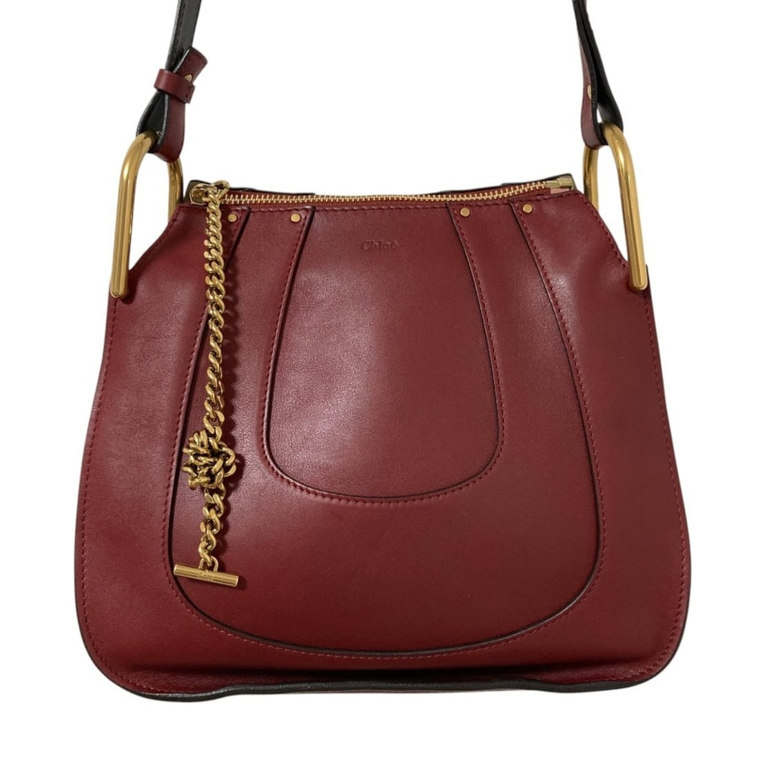 Chloé Chloe Hayley Leather Shoulder Bag 3S1215-H5H Red Women's: --- Catalog ---Category: SizeSize (HxWxD): 28cm x 29cm x 11cm / 11.02'' x 11.41'' x 4.33''Category: DesignType: Shoulder bagColor: Red colorGender: WomenMaterial: Leather Category: GeneralBrand: Chlo�