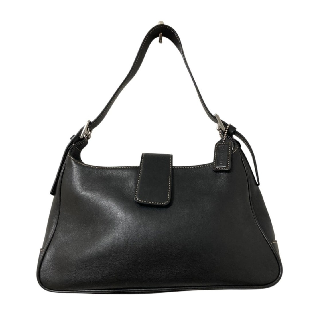 COACH Leather One-Shoulder Bag 7789 Black Women's: --- Catalog ---Category: SizeSize (HxWxD): 15.5cm x 28.5cm x 6cm / 6.1'' x 11.22'' x 2.36''Category: DesignType: Shoulder bagColor: BlackGender: WomenMaterial: Leather Category: GeneralBrand: Coach---