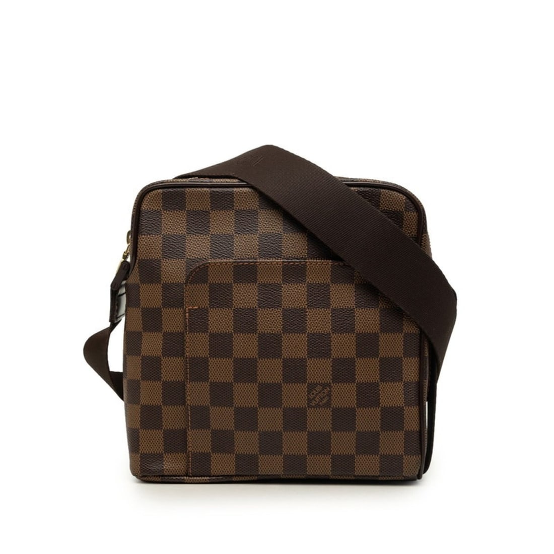 Louis Vuitton Damier Olaf PM Crossbody Shoulder Bag N41442 Brown Leather Women's LOUIS VUITTON: --- Catalog ---Category: SizeStrap Drop: 62.5cm / 24.6''Size (HxWxD): 19.5cm x 20cm x 7.5cm / 7.67'' x 7.87'' x 2.95''Category: DesignType: Shoulder bagColor: BrownGender: WomenClosure: ZipperMaterial