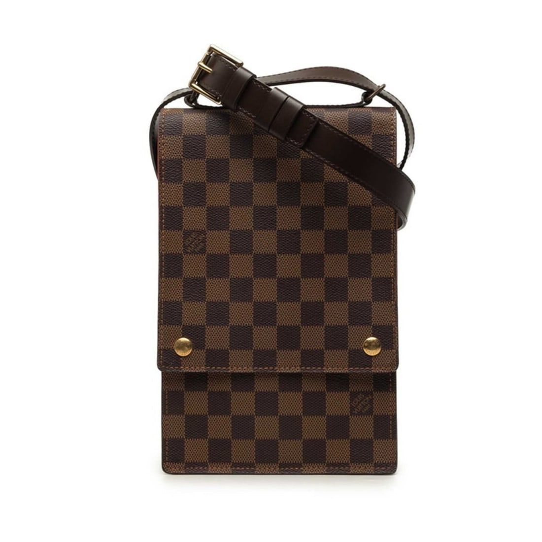 Louis Vuitton Damier Portobello Crossbody Shoulder Bag N45271 Brown Leather Women's LOUIS VUITTON: --- Catalog ---Category: SizeStrap Drop: 47.5cm / 18.7''Size (HxWxD): 26cm x 16.5cm x 4.5cm / 10.23'' x 6.49'' x 1.77''Category: DesignType: Shoulder bagColor: BrownGender: WomenMaterial: PVC , Leathe