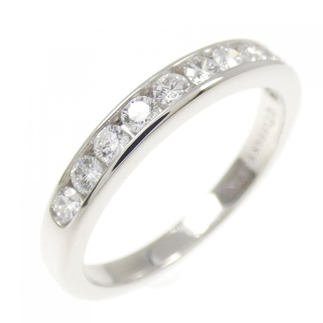 Tiffany Half Circle Channel Setting Ring: --- Catalog ---Category: SizeJP Size: 13.5US Size: 6.5Category: DesignType: Band ringStone: DiamondGender: WomenMaterial: Platinum 950Category: GeneralBrand: Tiffany--- Item List ---Section: