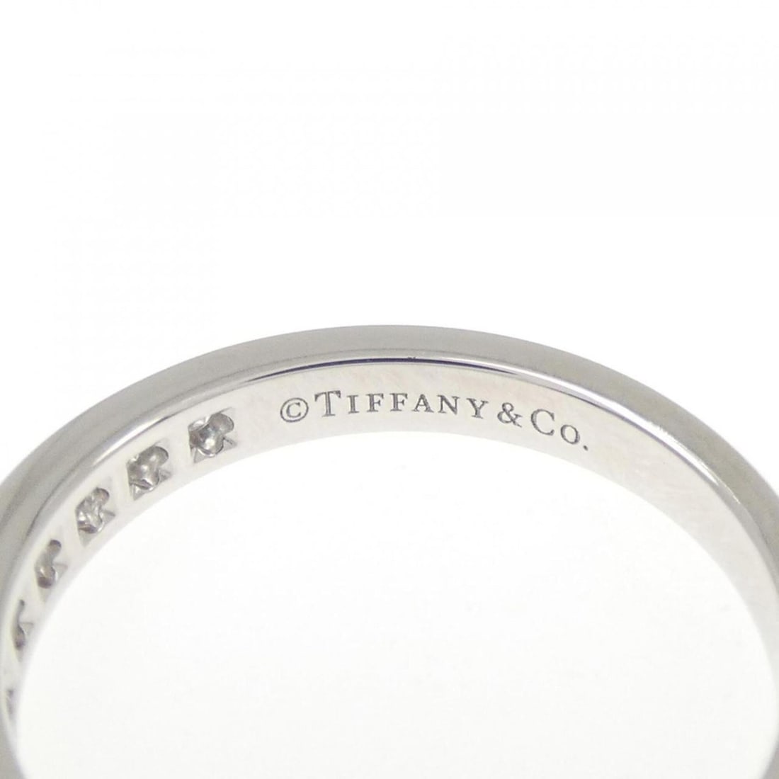 Tiffany Half Circle Channel Setting Ring - 4