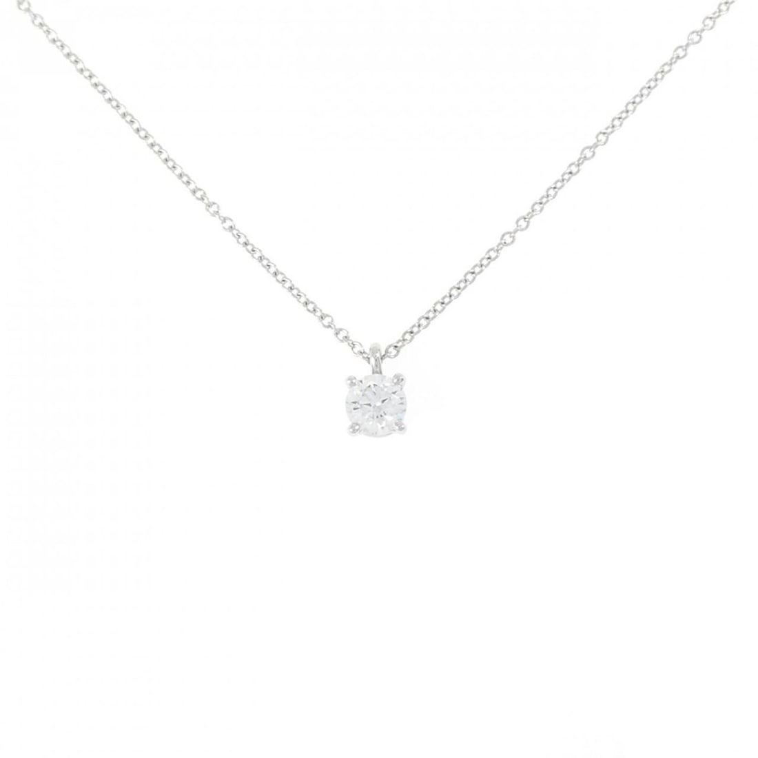 Tiffany & Co. Solitaire Necklace 0.34CT F VVS1 3EXT: --- Catalog ---Category: SizePendant Size: 4.5mm x 4.5mm / 0.17'' x 0.17''Neck Circumference: 41 cm / 16.14''Category: DesignStone: DiamondGender: WomenMaterial: Platinum 950Pendant Type: