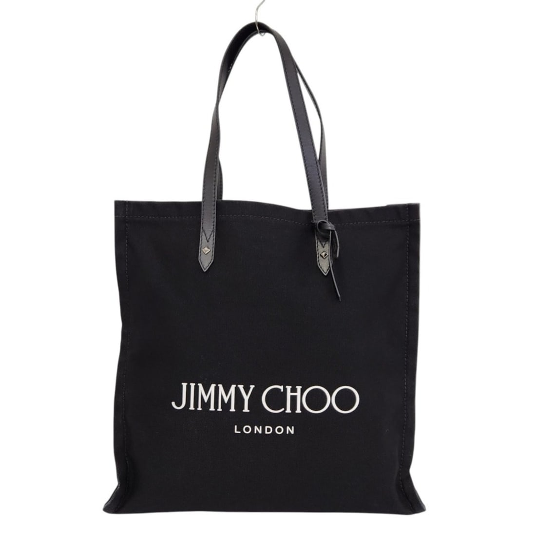 JIMMY CHOO LOGOTOTEFFQ Logo Canvas Tote Bag, Black, Men's & Women's: --- Catalog ---Category: SizeSize (HxWxD): 39cm x 38cm x 9.5cm / 15.35'' x 14.96'' x 3.74''Handle Length: 49cm / 19.29''Category: DesignType: Tote bagColor: BlackGender: Men,Women,UnisexMaterial: