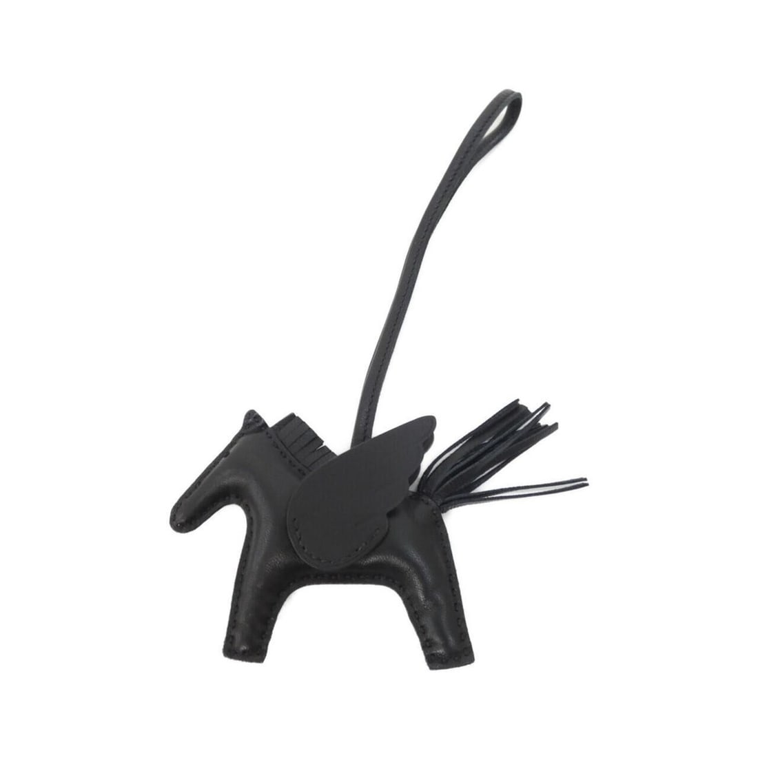 Hermes Rodeo Pegasus Accessory Bag Charm PM 083010CA: --- Catalog ---Category: SizeSize (HxWxD): 75.00mm x 85.00mm / 2.95'' x 3.35''Category: DesignType: Handbag charmColor: BlackGender: Men,WomenMaterial: Agneau MiloCategory: GeneralMPN: 083010CABrand: 