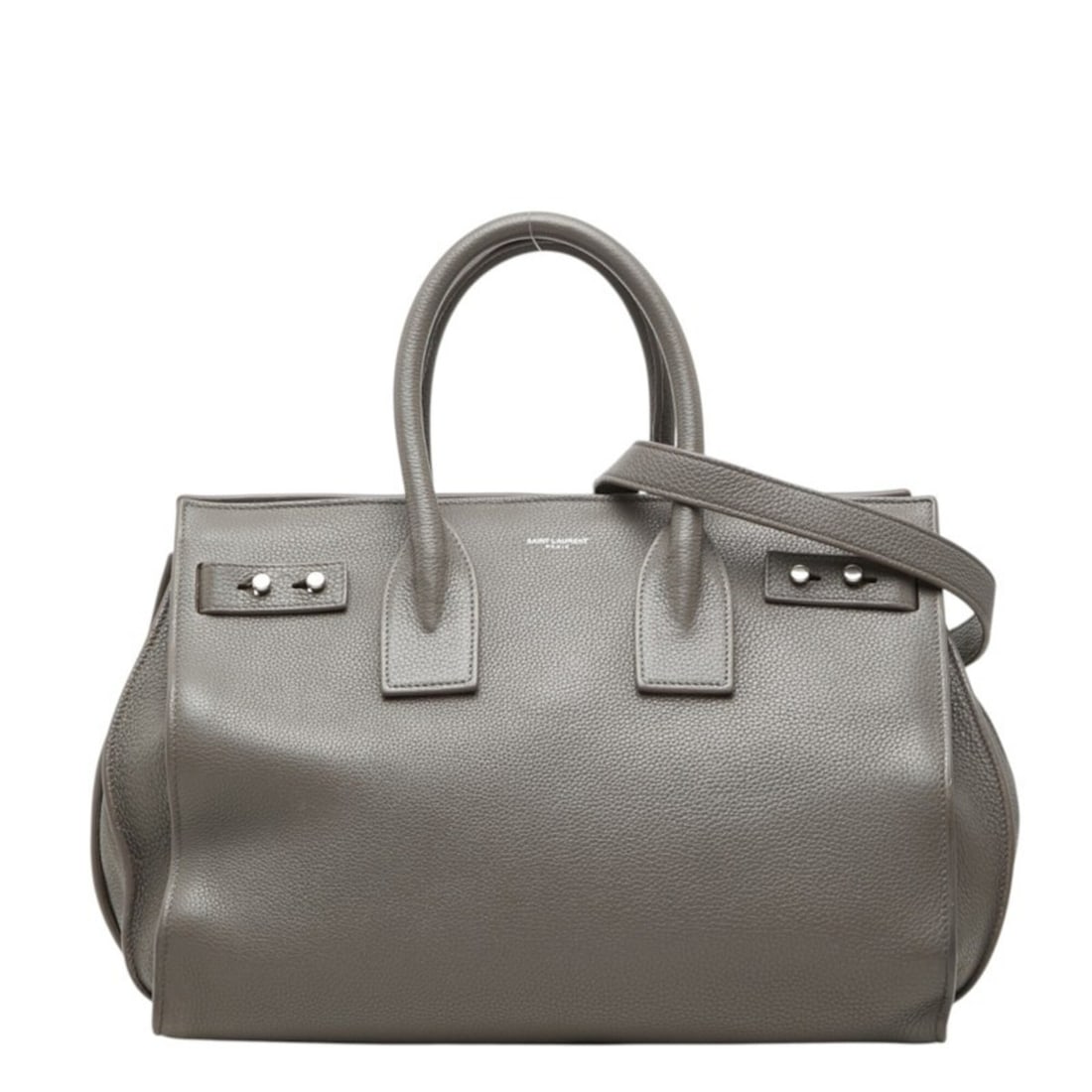 Saint Laurent Sac de Jour Souple Small Handbag/Shoulder Bag, 2-Way, Gray Leather, Women's.: --- Catalog ---Category: SizeStrap Drop: 51cm / 20.07''Handle Drop: 10.00cm / 3.94''Size (HxWxD): 22cm x 32cm x 15cm / 8.66'' x 12.59'' x 5.9''Category: DesignType: Handbag, Shoulder bagColor: GrayGen