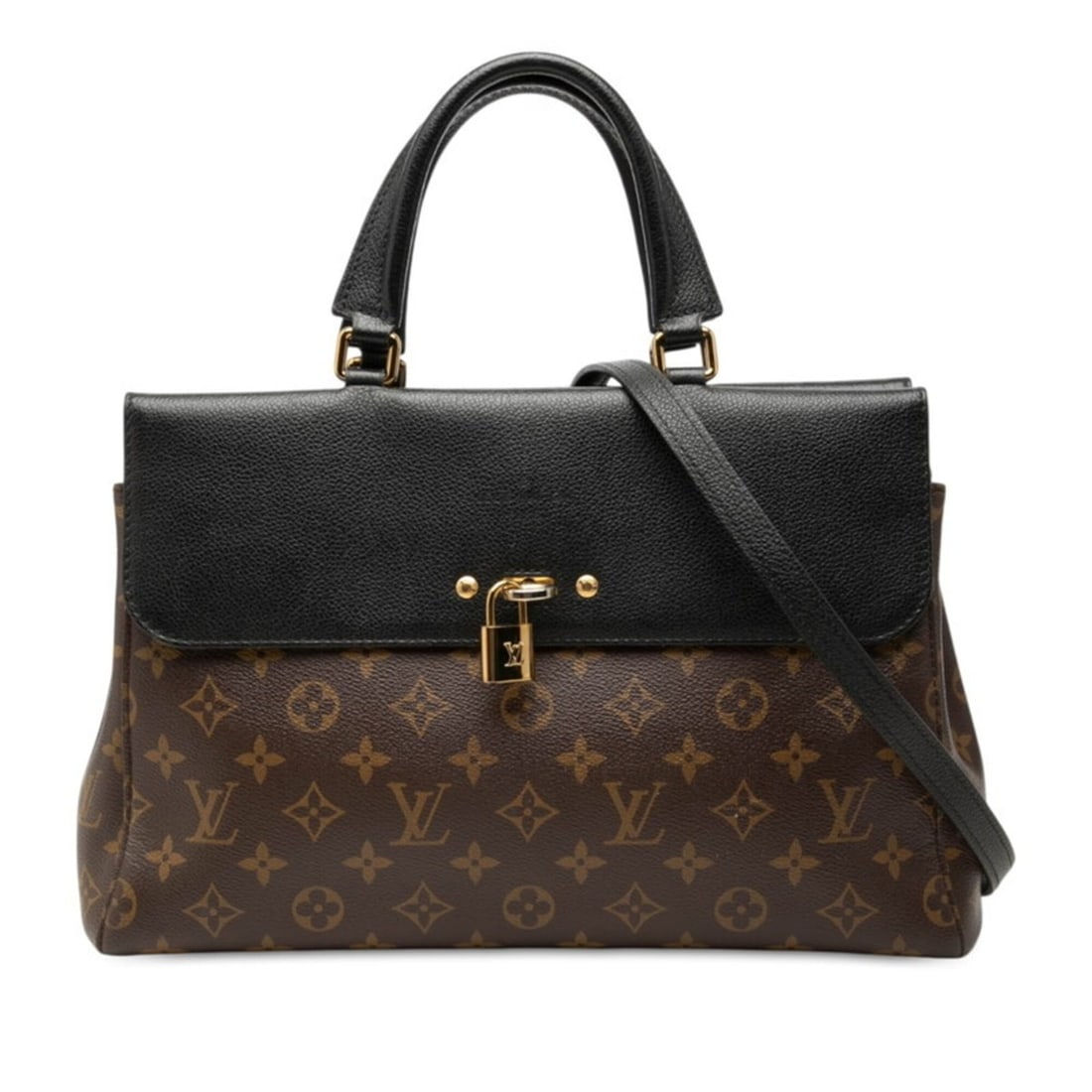 Louis Vuitton Monogram Venus Handbag Shoulder Bag 2WAY M41737 Brown Noir Black Leather Women's LOUIS (1 of 15)