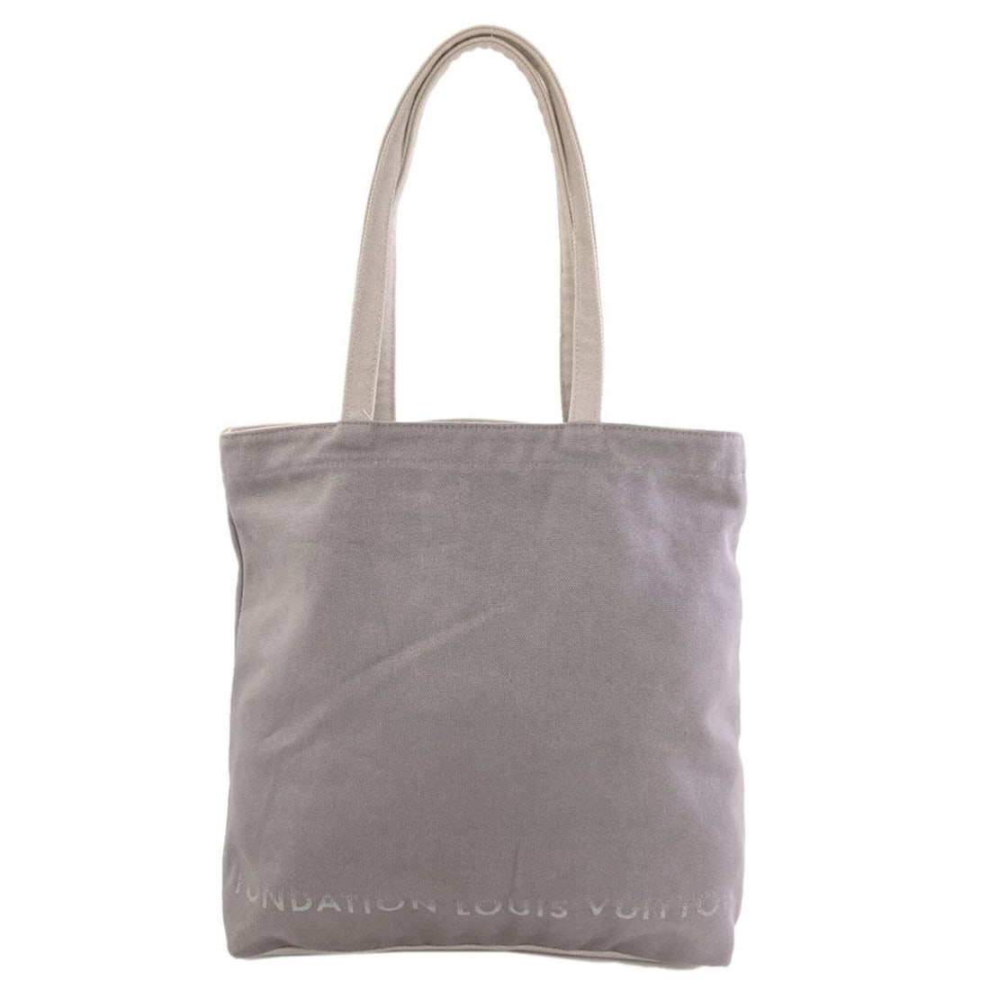 Louis Vuitton Fondation Museum Limited Edition Tote Bag, Cotton, Women's, LOUIS VUITTON: --- Catalog ---Category: SizeSize (HxWxD): 35cm x 36cm x 9cm / 13.77'' x 14.17'' x 3.54''Handle Length: 53cm / 20.86''Category: DesignType: Tote bagColor: GrayGender: WomenMaterial: Cotton Category: G