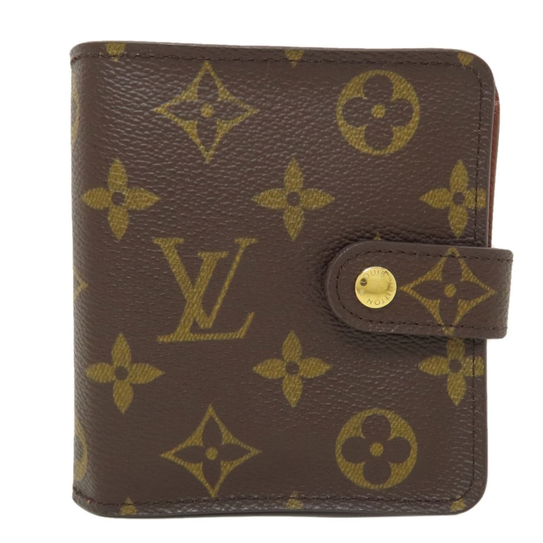 Louis Vuitton M61667 Compact Zip USA Bi-fold Wallet Monogram Canvas Women's LOUIS VUITTON (1 of 15)