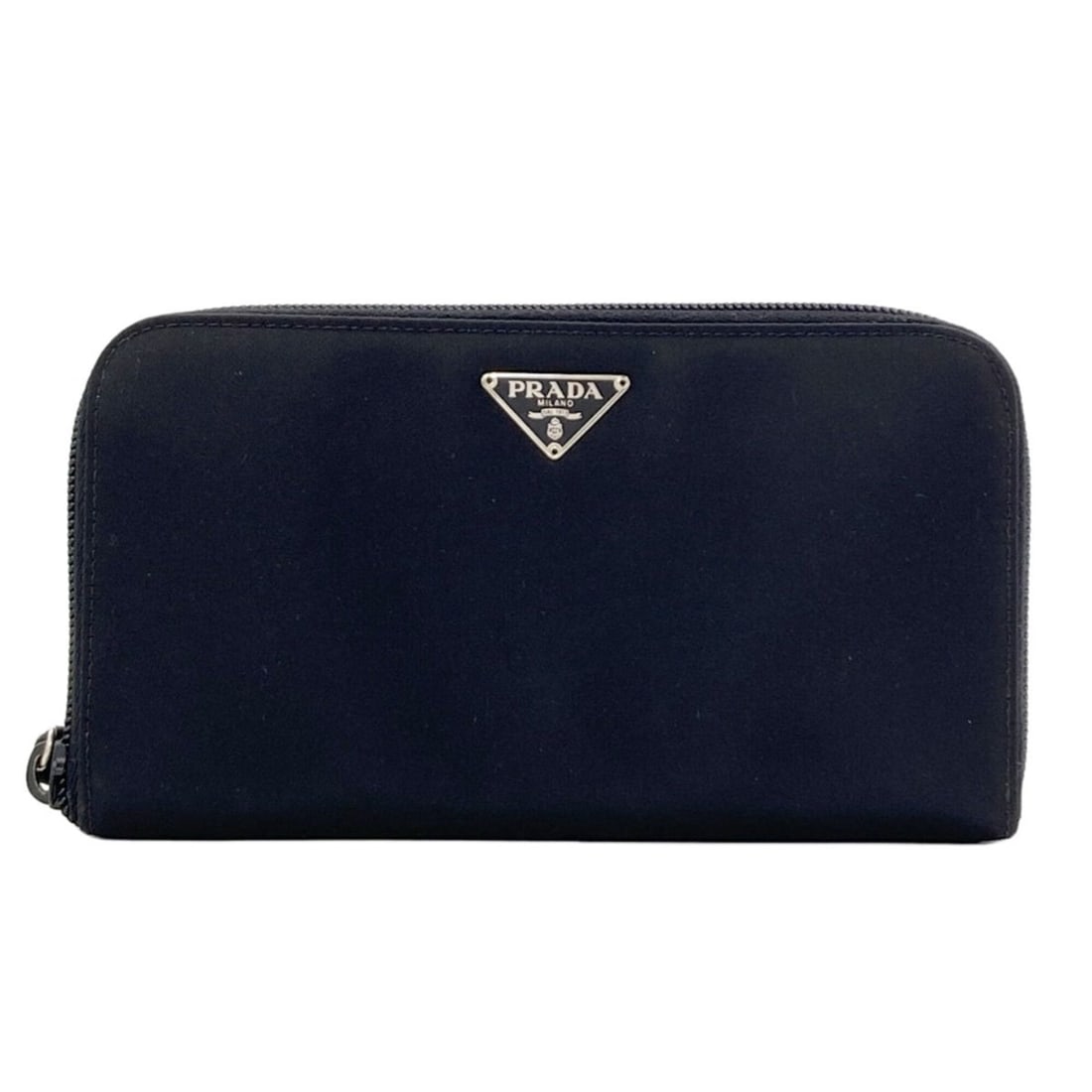 Prada logo hardware long wallet nylon women's PRADA: --- Catalog ---Category: SizeSize (HxWxD): 10.5cm x 18.5cm x 1.5cm / 4.13'' x 7.28'' x 0.59''Category: DesignType: Long wallet (bi-fold)Color: BlackGender: WomenMaterial: Nylon Category: GeneralBrand: