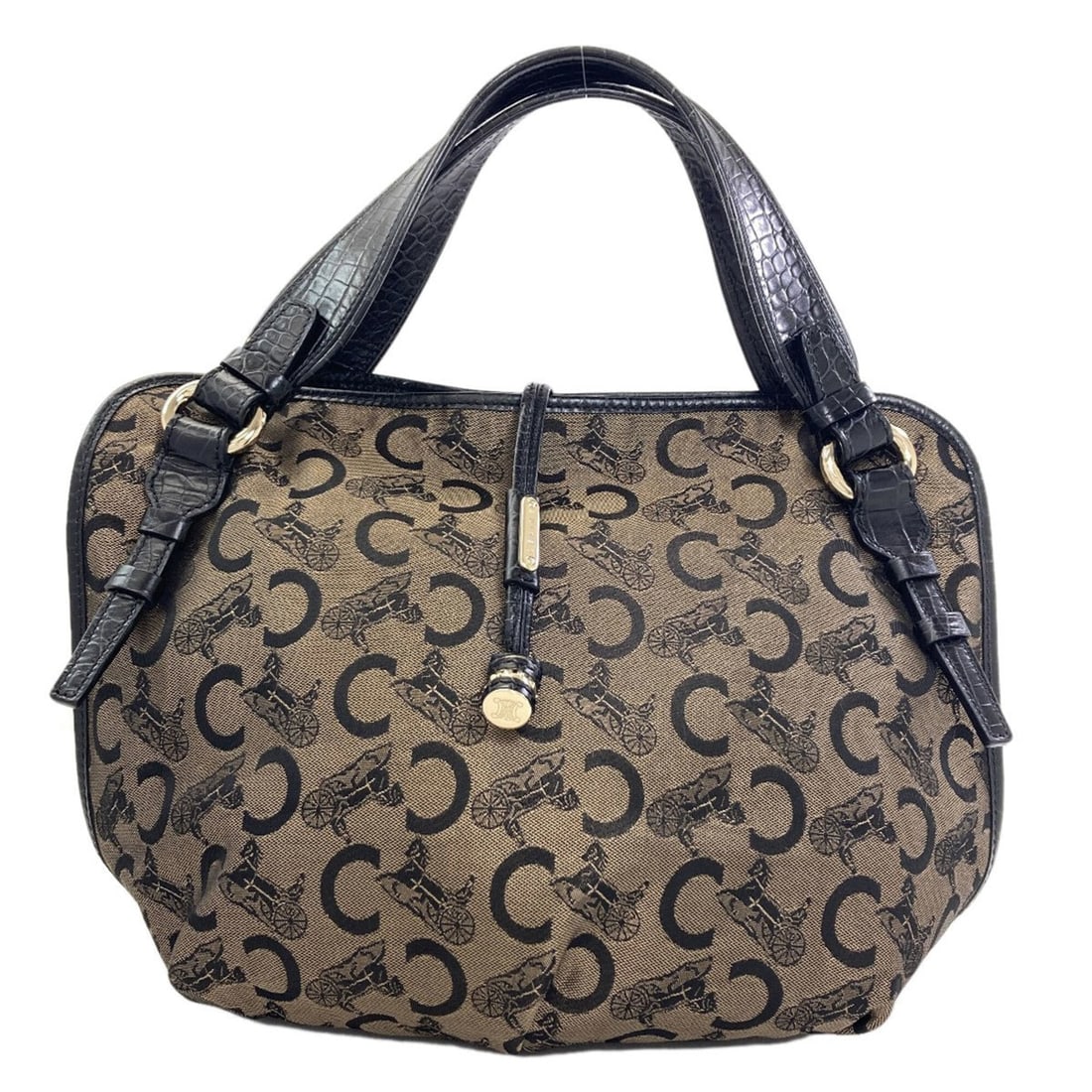 Celine C Sulky Bittersweet Tote Bag, Canvas, Women's CELINE: --- Catalog ---Category: SizeSize (HxWxD): 28cm x 28cm x 15cm / 11.02'' x 11.02'' x 5.9''Handle Length: 35cm / 13.77''Category: DesignType: Tote bagColor: BrownGender: WomenMaterial: Canvas Category: 