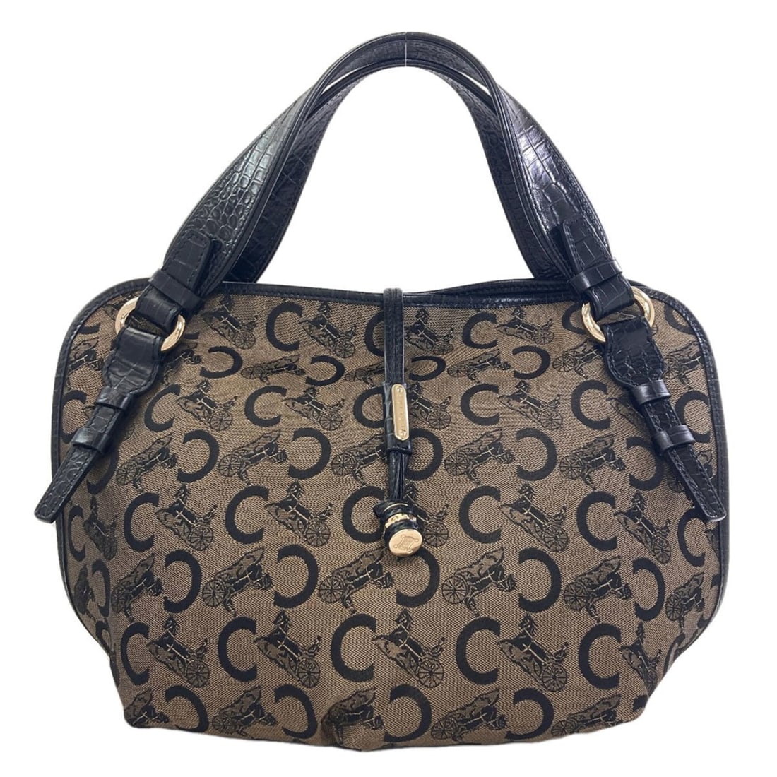 Celine C Sulky Bittersweet Tote Bag, Canvas, Women's CELINE: --- Catalog ---Category: SizeSize (HxWxD): 29cm x 27cm x 14cm / 11.41'' x 10.62'' x 5.51''Handle Length: 40cm / 15.74''Category: DesignType: Tote bagColor: BrownGender: WomenMaterial: Canvas Category: